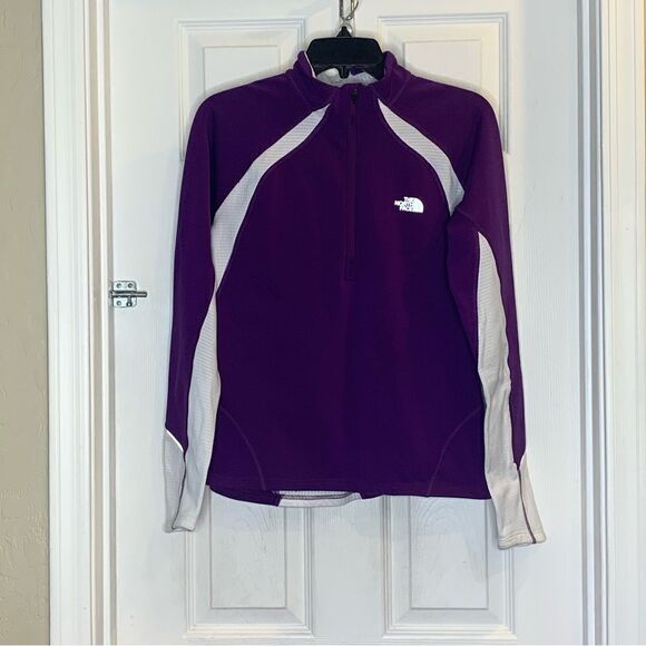 North Face Flight Series Half-Zip Size Medium Purple White - Picture 1 of 12